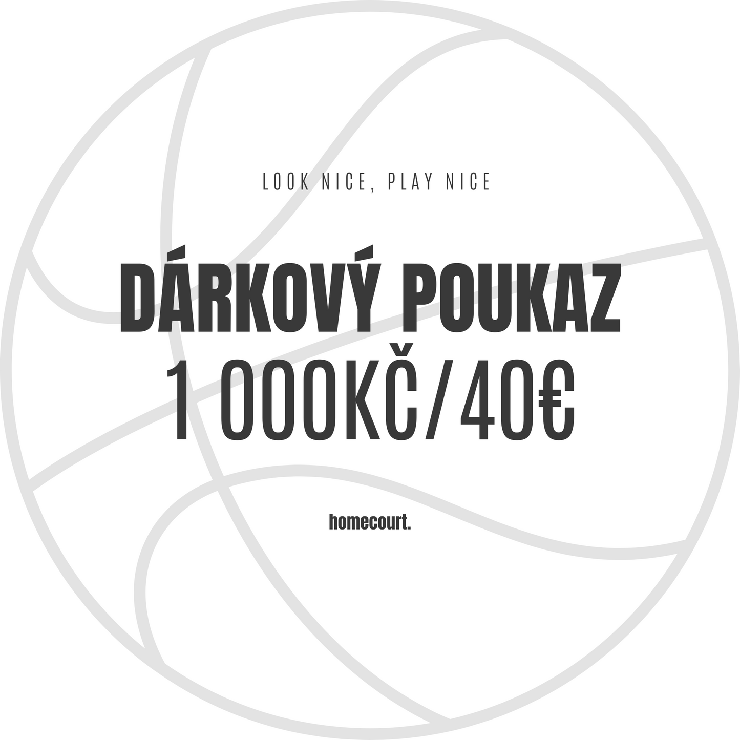 DÁRKOVÝ POUKAZ homecourt.