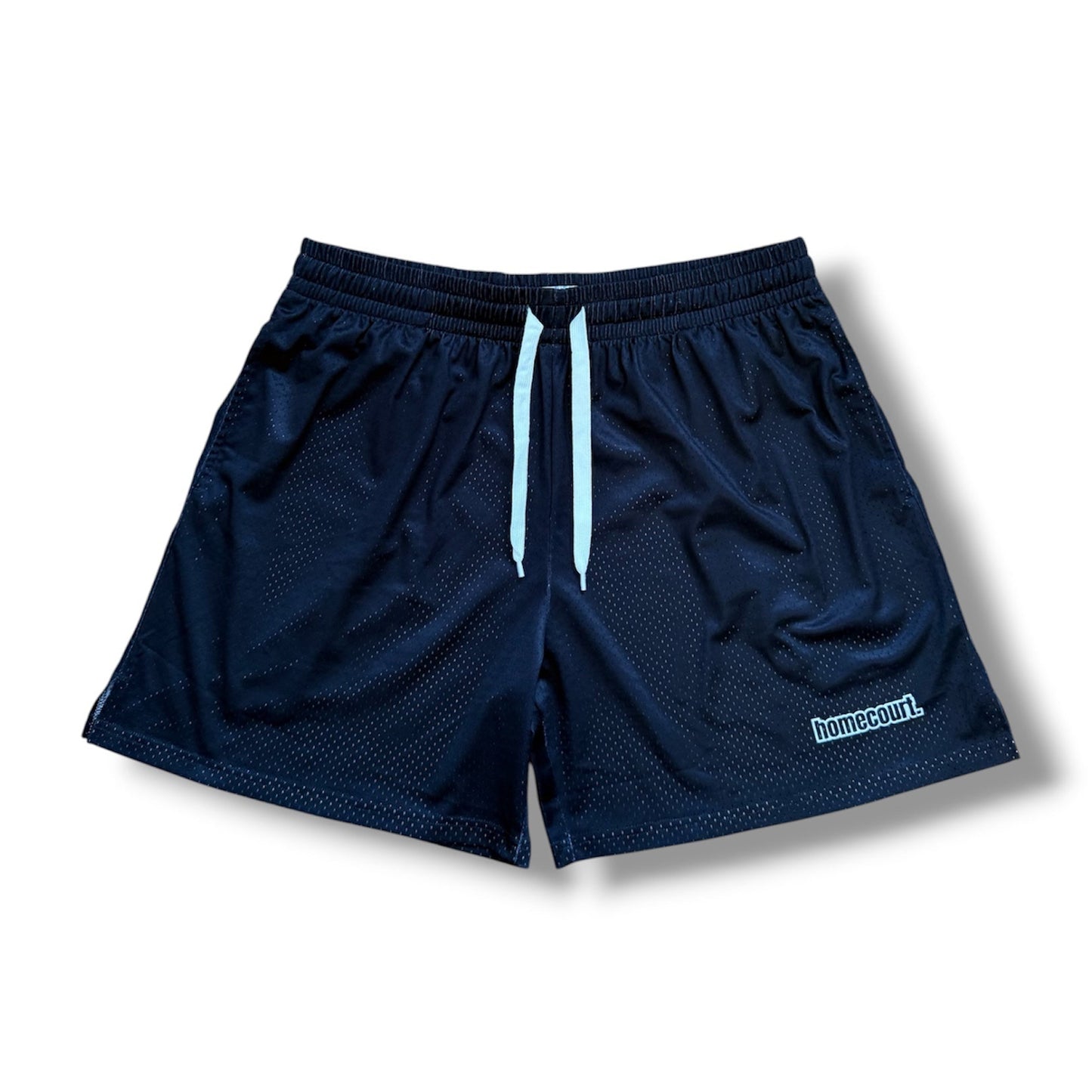 Mesh shorts: solid black