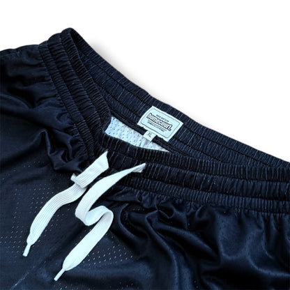 Mesh shorts: solid black